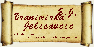 Branimirka Jelisavčić vizit kartica